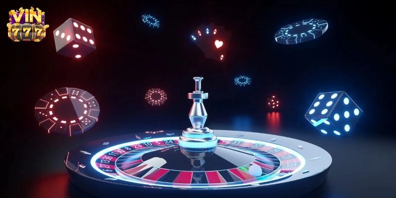 Roulette là một trò chơi cá cược hấp dẫn với bánh xe xoay và các con số may rủi. 
